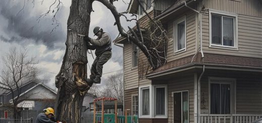 Опасности работ с деревьями вблизи жилых построек